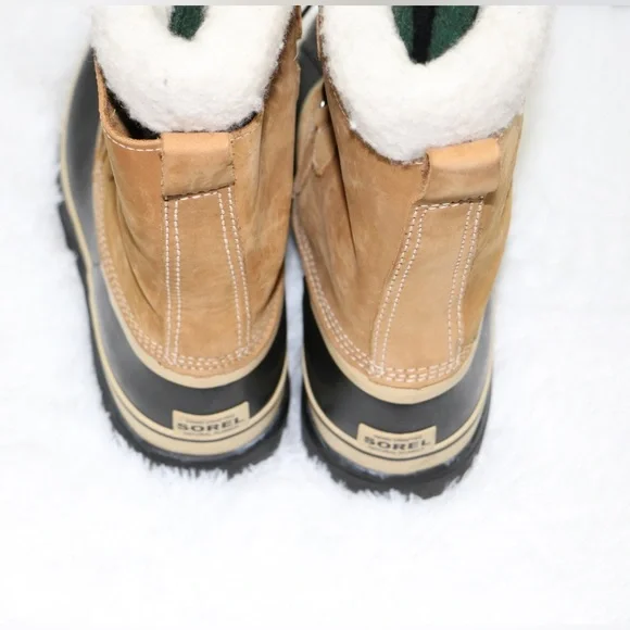Sorel Caribou Waterproof Nubuck NM1000-281 Winter Snow Boots Adult Men's Size 9